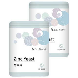 Dr.Nutri 酵母鋅膠囊，加拿大百年大廠Lallemand出品，吸收率高達70%，有助於抗氧化，增進皮膚健康, 30顆, 390mg, 2袋