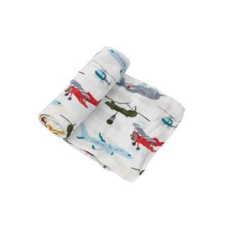 little unicorn 竹纖維紗布巾單入組, 120 x 120cm, 飛機總動員