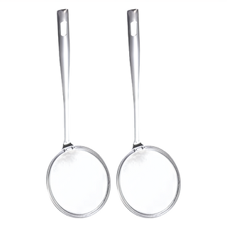 綠貝 304不銹鋼撈油勺, 直徑10 x 9cm + 手柄長20cm, 2支