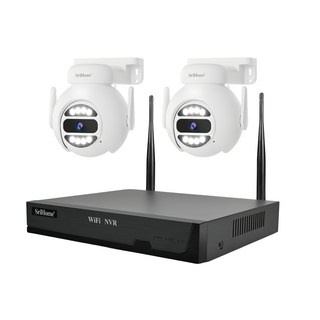 SriHome 無線監控攝影套件2顆旋轉鏡頭 500萬像素 不含硬碟, 1組, CIPC-C05