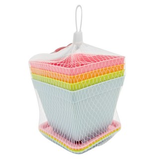 minono 米諾諾 4色園藝花盆, 1入, 135078, 花盆10x10x8.5cm(±5%)