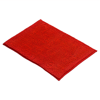麗雅 雪尼爾踏墊 紅色 100%聚酯纖維