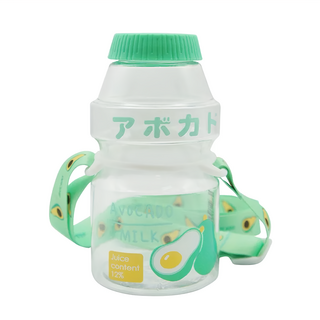 Green Bell 綠貝 透明水果口愛多多瓶 - 酪梨綠, 470ml, 1個