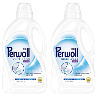 Perwoll 洗衣精 滾筒洗衣機用 淺色衣物專用 2L, 2瓶