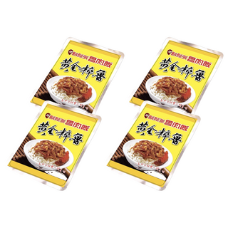 鬍鬚張 黃金粹魯 飄香50年 古早味招牌 常溫包裝 方便攜帶, 200g, 4包