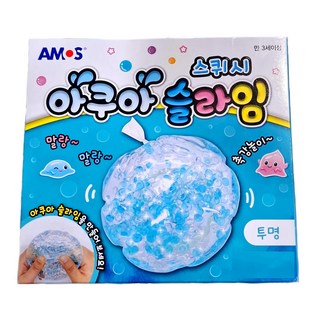 AMOS 阿摩司 史萊姆創意捏捏球 - 水藍晶, 1盒