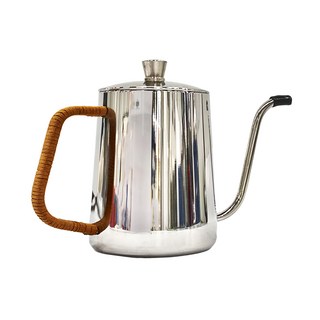 手沖咖啡壺 600ml 304不鏽鋼, 壺身 + 壺蓋, 1個