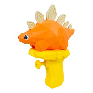 指選好物 恐龍造型小水槍 水水槍玩具/兒童水槍/戲水玩具/玩具槍/夏季玩水 100g, 劍龍 + 橘色, 1個