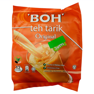 BOH 寶樂牌 Teh Tarik 原味 香滑奶茶, 27g, 12包, 1袋