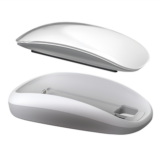 Meet Mind for Apple 人體工學無線充電轉換座 適用於 Magic Mouse 2 MagSafe & Qi 兼容, MMIMS2, 白色