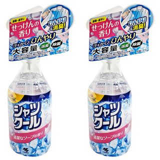 KOBAYASHI 小林製藥 衣物涼感消臭噴霧 潔淨皂香, 280ml, 2瓶