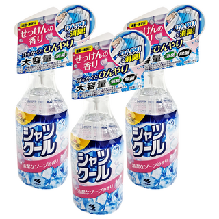KOBAYASHI 小林製藥 衣物涼感消臭噴霧 潔淨皂香, 280ml, 3瓶