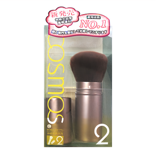 台灣 COSMOS 果凍系列 伸縮蜜粉修容刷, 棕色, 1件