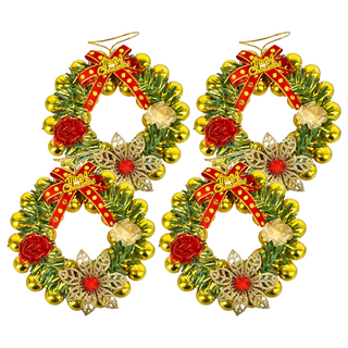 雅緻 電鍍造型花圈 Set, 6吋, 1組