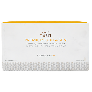 LAC 利維喜 Taut 回原膠原蛋白飲, 含13000毫克魚膠原蛋白胜肽, 20毫克北海道馬胎盤精華, 110毫克山竹果萃取物, 50ml, 8瓶, 1盒