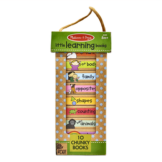 Melissa&Doug 瑪莉莎 豆乾厚紙書 10本, 厚紙書