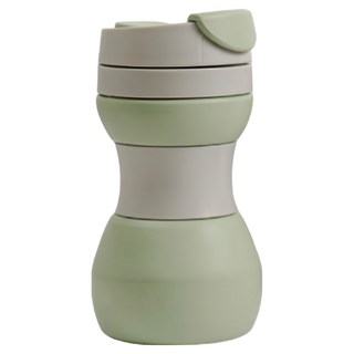 ZEN ZHOU 仁舟淨塑 矽密咖啡杯 2.0款 500ml SGS檢測 森情綠, 1個