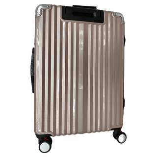 LEADMING 俐德美 時尚美學防刮編織行李箱, 44 x 26 x 66cm, 玫瑰金