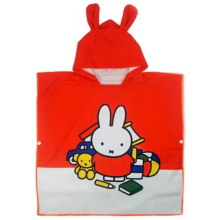 星紅織品 米飛正版授權兒童連帽浴袍, 120 x 60cm, 深橘