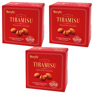 Beryl's 杏仁夾心提拉米蘇風味牛奶巧克力 65g, 3盒