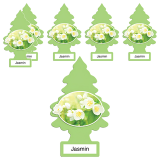 Little Trees 小樹香片 茉莉花, 無毒專利香味, 持久自然香味, 輕巧設計, 7g, 6片