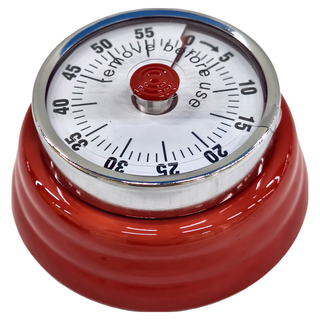 SSGP 三四鋼 餐廳廚房用品機械式計時器磁吸烹飪定時器倒數計時提醒器, 紅色, 1個