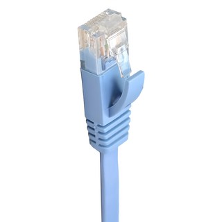 POLYWELL 寶利威爾 CAT6扁線 高速網路線 1Gbps RJ45 PW15-W59-A206, 5m, 藍色, 1條