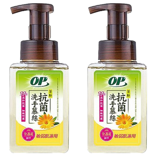 OP 茶酚洗手慕絲 金盞花植萃 敏弱性肌膚適用, 370g, 2瓶