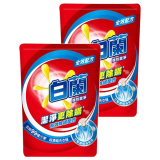 白蘭 超濃縮洗衣精 強效潔凈除蟎配方 補充包, 1.6kg, 2包