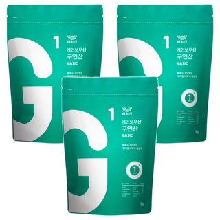 REBOW BASIC 檸檬酸清潔劑, 1kg, 3包