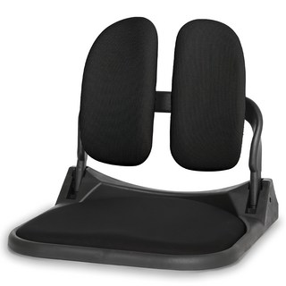 CHAIR FOCUS Coreliving 矯正坐姿雙背可折疊和室椅, 黑色