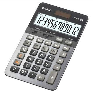 CASIO 卡西歐 雙電源頂級商用12位數計算機 17.7 x 11 x 2.2cm 190g, JS-20B, 1台