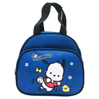 Pochacco 帕恰狗 雙層便當袋 藍色 輕巧便攜, 1個, 22 x 21 x 12cm