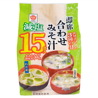 Masuya Miso 升屋 15食入綜合即食減鹽味噌湯，含3種配料, 300g, 1袋