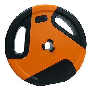 Healgenart PE塑殼 + 灌砂 啞鈴槓片 直徑32公分 內徑3公分, 10kg, 1個, 炫彩