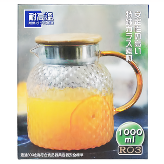 日安工坊 耐熱玻璃壺, R03, 1L, 1個