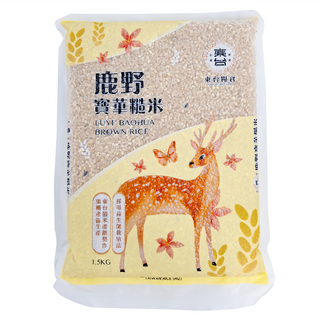 東台糧倉 鹿野寶華糙米, 1.5kg, 1包