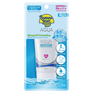 香蕉船 淨護AQUA極致持久保濕防曬凝乳 SPF50+ PA++++ 防水防汗, 50ml, 1條