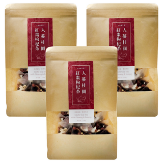 仁濟中藥 人蔘桂圓紅棗枸杞茶 元氣養生茶, 調節生理機能, 養顏美容, 健康維持, 5g, 30包, 3袋