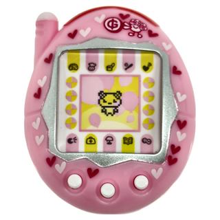 BANDAI CreerBeaute Tamagocti 唇頰膏 - 電子寵物造型, 水蜜桃粉紅色, 1個