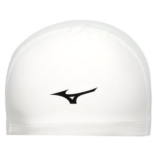 MIZUNO 美津濃 2WAY 矽膠泳帽 SWIM N2TWB56200, 1個, 白黑色
