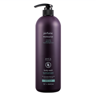 AVCA 香氛沐浴乳 White Musk 保濕 持久香氛, 1L, 1瓶