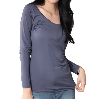 GIAT 吉亞特 女款 捍溫吸濕圓領發熱衣 839833