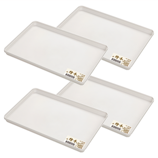 小檜木 端盤, 4個, 27.7 x 21.5 x 2cm, 白色