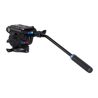 BENRO 百諾專業攝影油壓雲台 俯仰和水平阻尼刻度標示 可拆卸把手設計 左右兩側設置1/4"螺絲孔, S4PRO, 1個