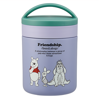 Skater 輕量不銹鋼保溫罐 直徑85 x 134mm, 維尼, 1個