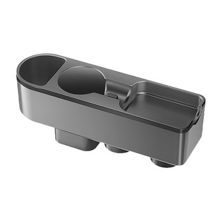 Beauty life Dyson 吹風機收納架, 磁吸收納 4個, 置物收納 3個, 黑灰色, 1個