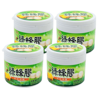 綠得製菓 綠蜂膠枇杷喉糖, 200g, 4罐