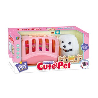 PLAYFUL TOYS 頑玩具 寵物小狗 籠子 + 針筒 + 聽診器 + 狗, 混和顏色, 1盒