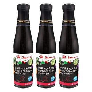 味榮 小麥糯米素食烏醋, 天然生長無污染小麥與糯米, 傳統古法陶缸一年100%純釀造, 日式傳統風味, 250ml, 3瓶